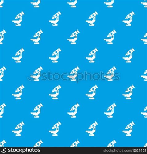 Microscope pattern vector seamless blue repeat for any use. Microscope pattern vector seamless blue