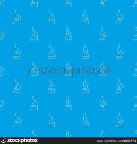 Microscope pattern vector seamless blue repeat for any use. Microscope pattern vector seamless blue
