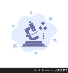 Microscope, Science, Lab, Medical Blue Icon on Abstract Cloud Background