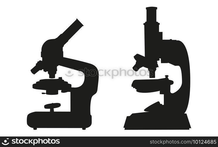Microscope vector icon.