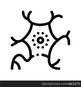 Microscopic Virus Bacterium Vector Thin Line Icon. Medical Science Unhealthy Bacterium Linear Pictogram. Microbe Type Infection Biology Microorganism Contour Monochrome Illustration. Microscopic Virus Bacterium Vector Thin Line Icon