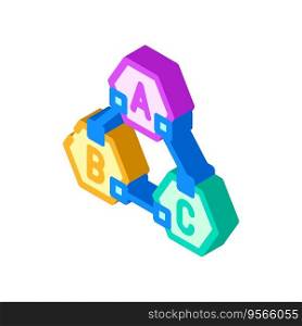 microservices software isometric icon vector. microservices software sign. isolated symbol illustration. microservices software isometric icon vector illustration