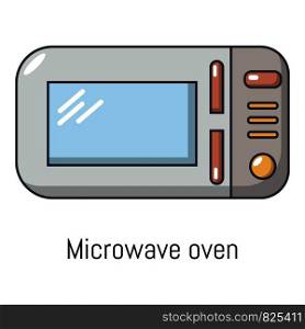 Microwave icon. Cartoon illustration of microwave vector icon for web. Microwave icon, cartoon style