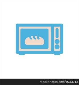 microwave icon flat vector logo design trendy illustration signage symbol graphic simple