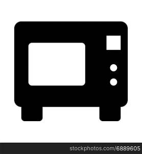 microwave, icon on isolated background