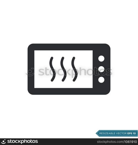 Microwave Icon Vector Template Illustration Design