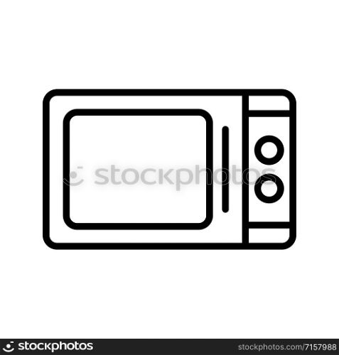 microwave - kitchen appliances icon vector design template