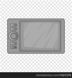 Microwave oven icon. Gray monochrome illustration of microwave oven vector icon for web design. Microwave oven icon, gray monochrome style