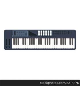 Midi synthesizer icon cartoon vector. Dj music. Piano keyboard. Midi synthesizer icon cartoon vector. Dj music