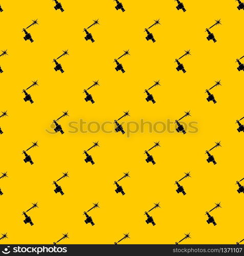 Mig welding torch in hand pattern seamless vector repeat geometric yellow for any design. Mig welding torch in hand pattern vector