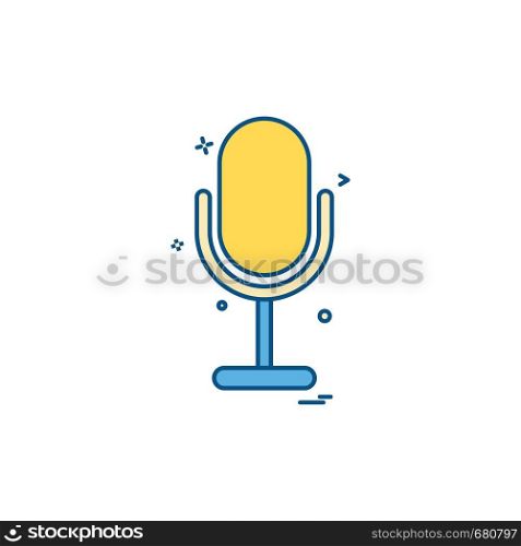 mike recorder sound voice icon vector design