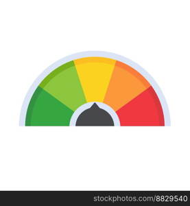 Mileage needle measures the level of business risk. concept of risk management before investing