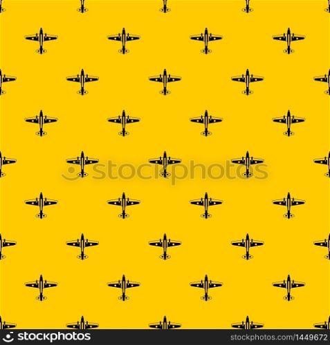 Military aircraft pattern seamless vector repeat geometric yellow for any design. Military aircraft pattern vector