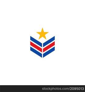 Military badge logo icon template illustration vector