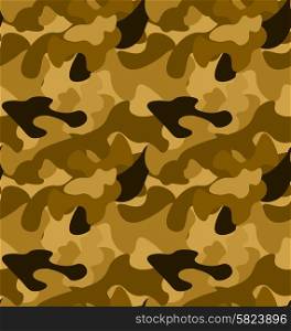 military camouflage pattern. Vector. Military Camouflage Seamless Pattern yellow brown colors - vector
