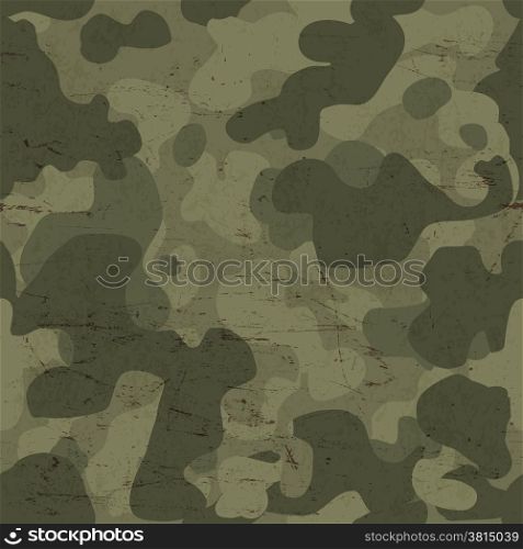 Military camouflage seamless pattern. Vector
