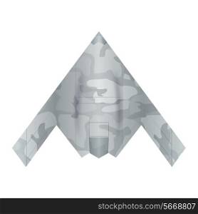 Military drone on a white background. Vector illustration&#xA;