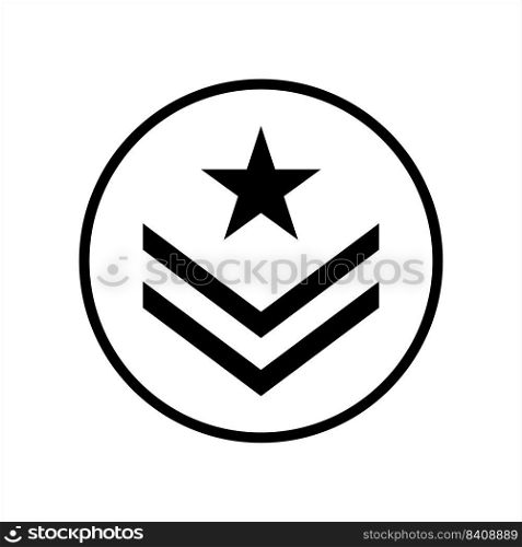 Military emblem icon vector