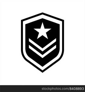 Military emblem icon vector