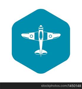 Military fighter plane icon. Simple illustration of military fighter plane vector icon for web. Military fighter plane icon, simple style
