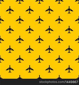 Military fighter plane pattern seamless vector repeat geometric yellow for any design. Military fighter plane pattern vector