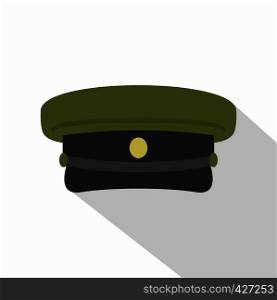 Military hat icon. Flat illustration of military hat vector icon for web. Military hat icon, flat style