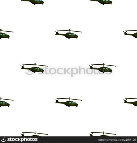 Military helicopter pattern seamless flat style for web vector illustration. Military helicopter pattern flat