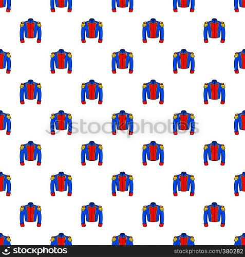 Military jacket of guards pattern. Cartoon illustration of military jacket of guards vector pattern for web. Military jacket of guards pattern, cartoon style