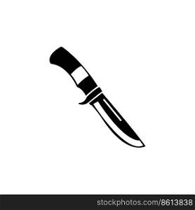 military knife icon logo vector design template