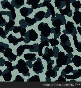 Military Leopard skin seamless pattern design, vector illustration on green background.. Military Leopard skin seamless pattern design, illustration on green background.