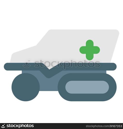 Military medic car used for health emergency.