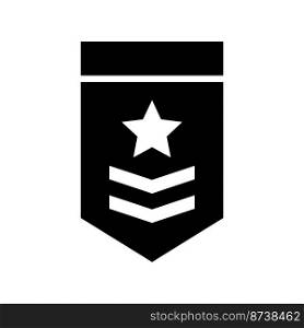 Military rank icon symbol design templates isolated on white background