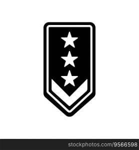 military rank icon vector template illustration logo design
