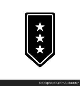 military rank icon vector template illustration logo design