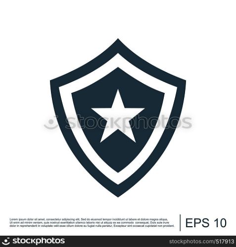 Military Shield Icon Template