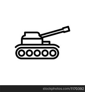 Military Tank destroyer icon trendy
