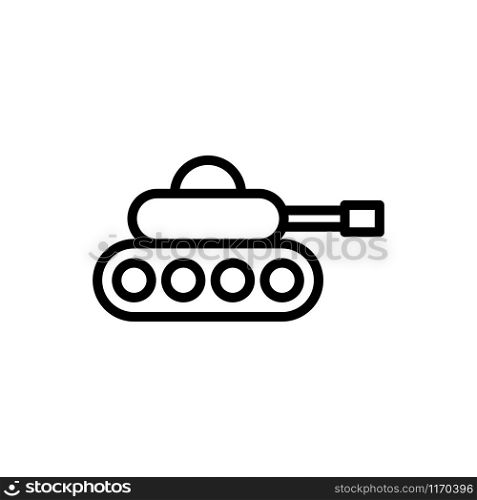 Military Tank destroyer icon trendy