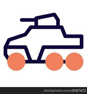 Military vehicle for delivering heavy weaponry.. Military vehicle for delivering heavy weaponry