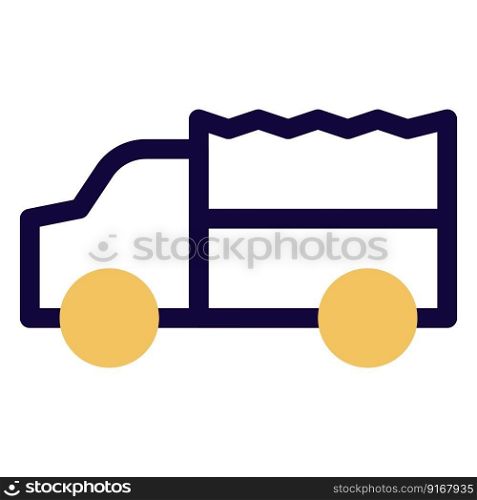 Military vehicle for transporting troops and weapon