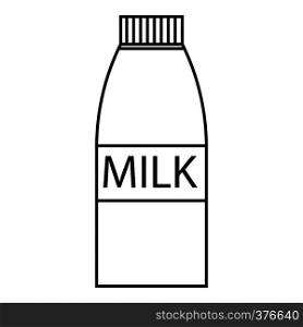 Milk bottle icon. Outline illustration of milk bottle vector icon for web. Milk bottle icon, outline style