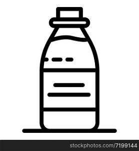 Milk bottle icon. Outline milk bottle vector icon for web design isolated on white background. Milk bottle icon, outline style