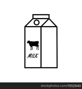 Milk Bottle Icon Vector Logo