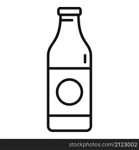Milk bottle probiotic icon outline vector. Gut bacteria. Health fermentation. Milk bottle probiotic icon outline vector. Gut bacteria