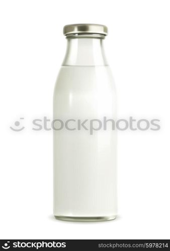 Milk bottle vector illustration