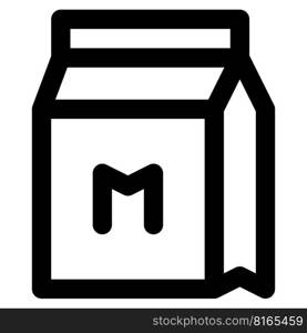 Milk carton, an energy giving food.