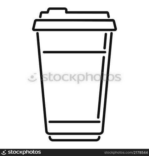 Milk coffee cup icon outline vector. Espresso drink. Morning food. Milk coffee cup icon outline vector. Espresso drink