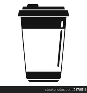 Milk coffee cup icon simple vector. Espresso drink. Morning food. Milk coffee cup icon simple vector. Espresso drink