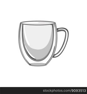 milk coffee glass cartoon. milk coffee glass sign. isolated symbol vector illustration. milk coffee glass cartoon vector illustration
