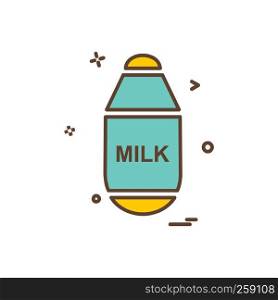 Milk icon design vector