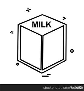 Milk icon design vector